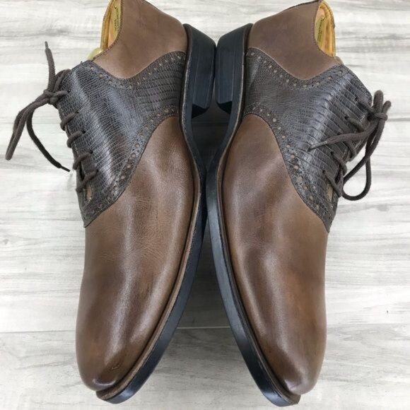 Sandro Moscoloni Oxford Shoes Mens\'s 12 brown Leather 2 tone Lace Up main image 8